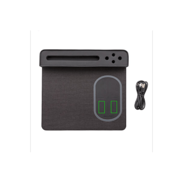 Podkładka pod mysz powietrzna z bezprzewodowym ładowaniem 5W i USB